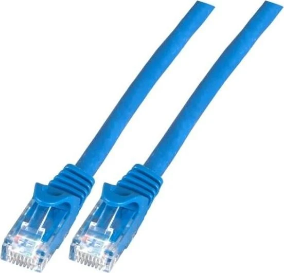 EFB Elektronik CCA Patchkabel, Cat6, U/UTP, RJ-45/RJ-45, 0.25m, blau