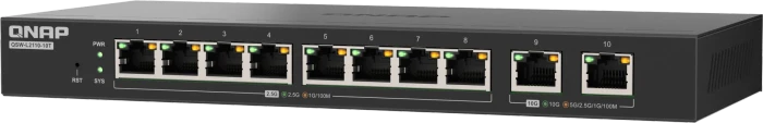 QNAP QSW-L2110 Desktop 2.5G Smart Switch, 10x RJ-45