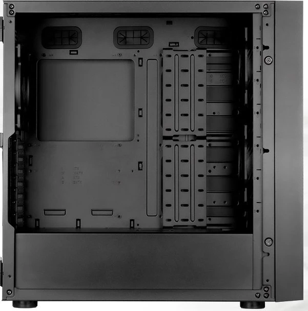 SilverStone Seta H1, schwarz, Glasfenster