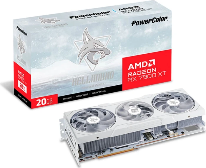 PowerColor Hellhound Radeon RX 7900 XT Spectral White, 20GB GDDR6, HDMI, 3x DP