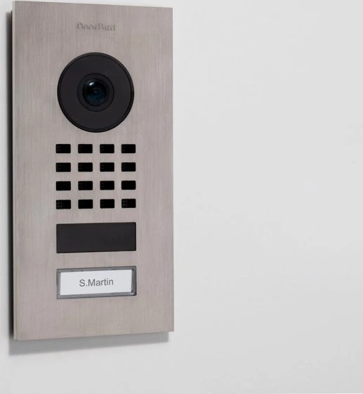 DoorBird D1101V IP Video-Türsprechanlage, Edelstahl V2A, gebürstet, Unterputz