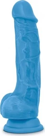 Blush Neo Dual Density Cock with Balls 7.5" blue