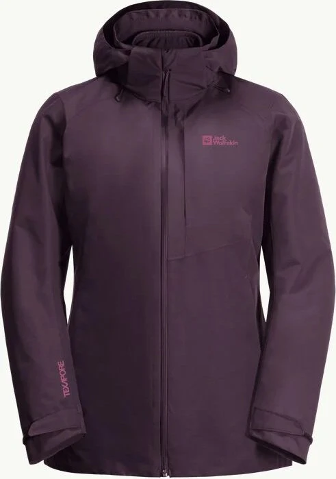 Jack Wolfskin Bergland 3in1 Funktionsjacke grapevine (Damen)