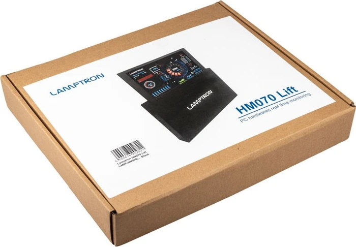 Lamptron HM070LIFT Externer Hardware Monitor, Aufklappmechanismus, 7"