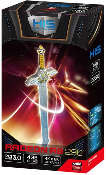HIS Radeon R9 290 Fan, 4GB GDDR5, 2x DVI, HDMI, DP