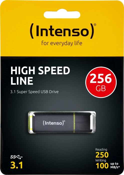 Intenso High Speed Line 256GB, USB-A, USB 3.2 Gen 1×1