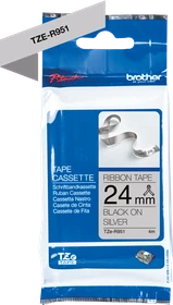 Brother TZe-R951 Beschriftungsband, 24mm, schwarz/silber
