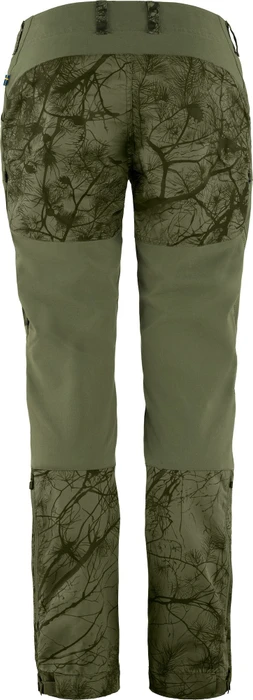 Fjällräven Keb Curved Hose lang green camo/laurel green (Damen)