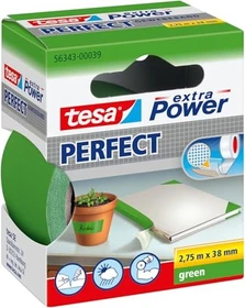 tesa extra Power Perfect grün, Gewebeband, 38mm/2.75m, 1 Stück