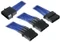 BitFenix Alchemy 4-Pin Molex auf 3x 4-Pin Molex 55cm, sleeved blau/schwarz Vorschaubild