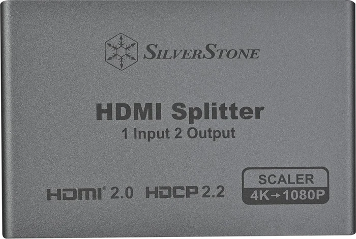 SilverStone HS12, HDMI Splitter 1 in 2 out 4K/60Hz