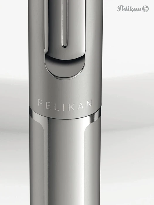 Pelikan Pura P40 silber, rechte Hand, breit, Geschenkbox
