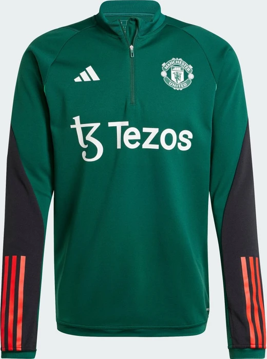 adidas Manchester United Tiro 23 Funktionsshirt langarm collegiate green/active red (Herren)