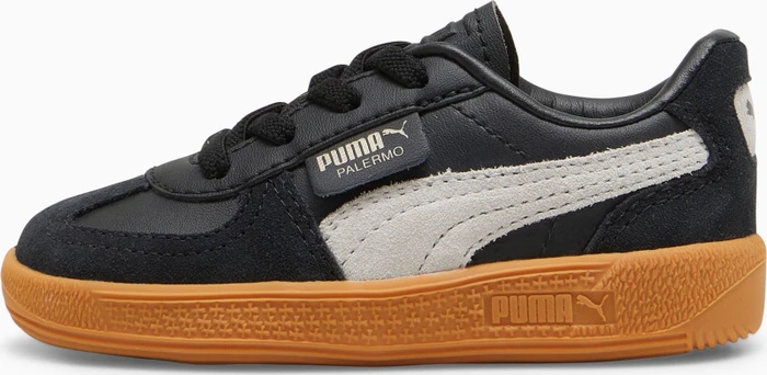 Puma Palermo Leather puma black/feather gray/gum (Junior)