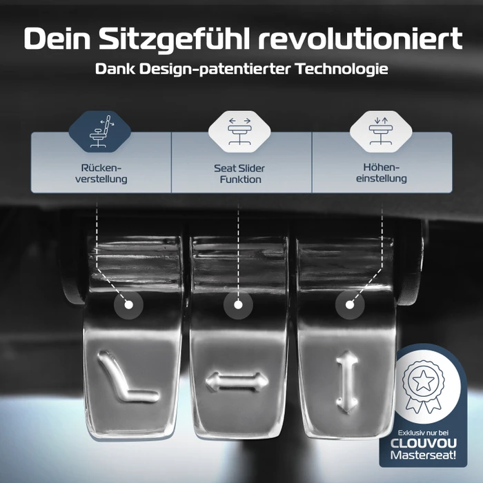 Clouvou MasterSeat Bürostuhl, schwarz