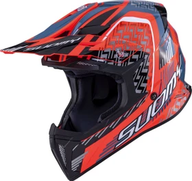 Suomy X-Wing Motley schwarz/rot/grau/weiß