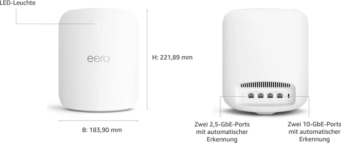 eero eero Max 7, Wi-Fi 7, BE18000, 2er-Pack