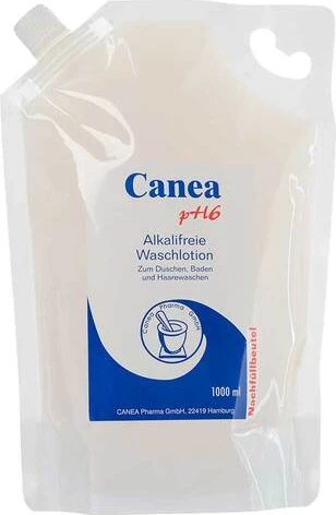 Pharma-Peter Canea pH6 alkalifreie Waschlotion Nachfüllbeutel, 1l