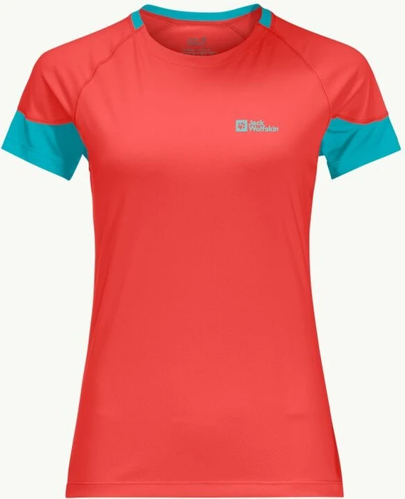 Jack Wolfskin Narrows Funktionsshirt kurzarm tango orange (Damen)
