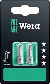 Wera 851/1 TZ SB Kreuzschlitz Bit 1/4", PH2x25mm, 2 Stück