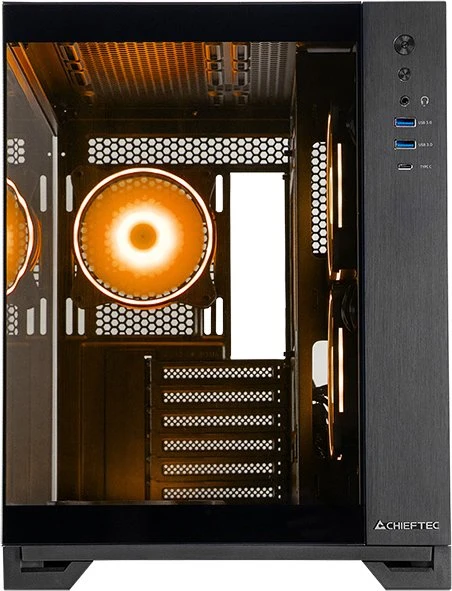 Chieftec Visio, schwarz, Glasfenster