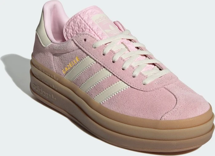 adidas Gazelle Bold clear pink/cream white/gold metallic (Damen)