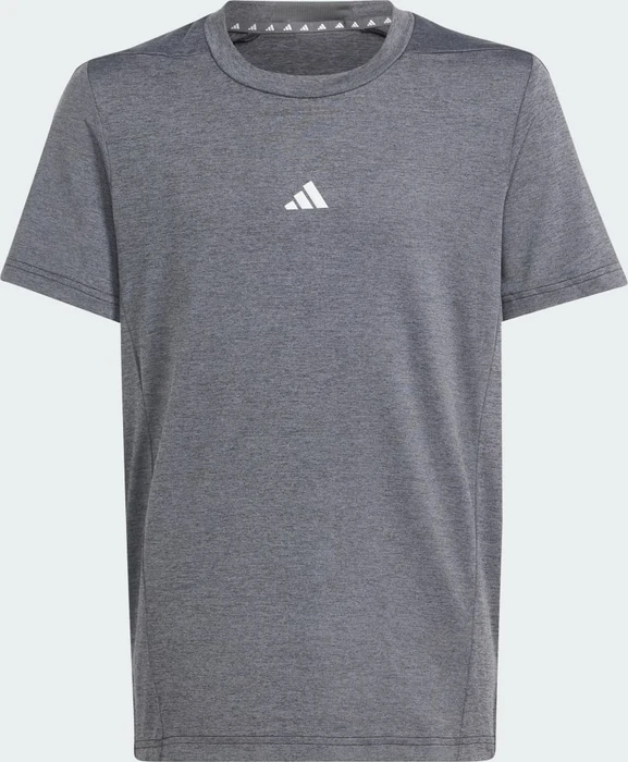 adidas Training Aeroready Heather Funktionsshirt kurzarm black/reflective silver (Junior)