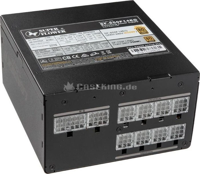 Super Flower Leadex II Gold schwarz 850W, ATX 2.3