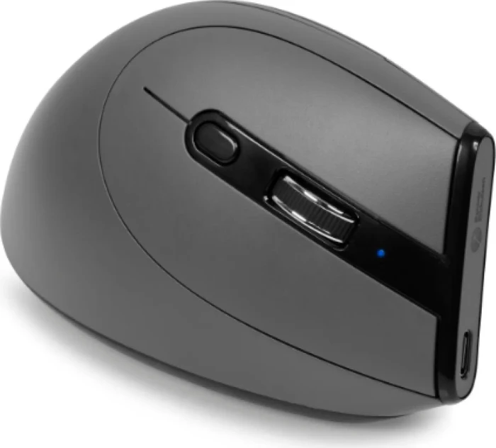 BakkerElkhuizen Grip Pro Wireless Vertical Mouse, grau/schwarz, USB