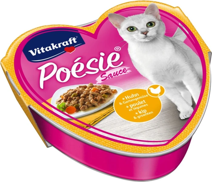 Vitakraft Poesie Huhn und Gartengemüse in Sauce, 1.28kg (15x 85g) (31318)