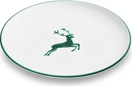 Gmundner Keramik Grüner Hirsch Speiseteller 25cm