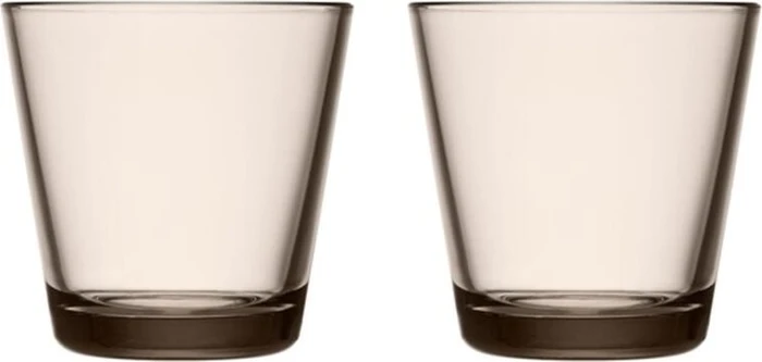 Iittala Kartio Trinkglas 210ml leinen, 2 Stück