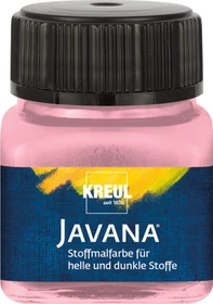 Kreul Javana Stoffmalfarbe für helle und dunkle Stoffe, rosé, 20ml