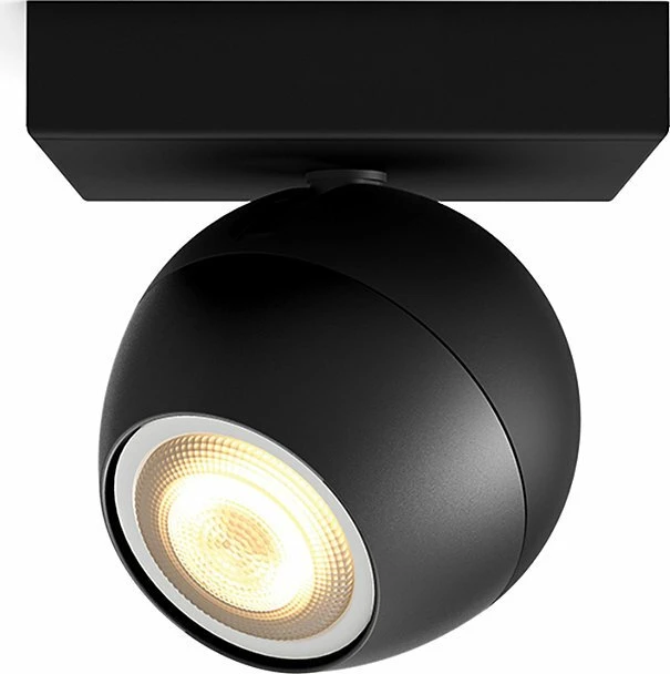Philips Hue White Ambiance Buckram 1-flammig schwarz
