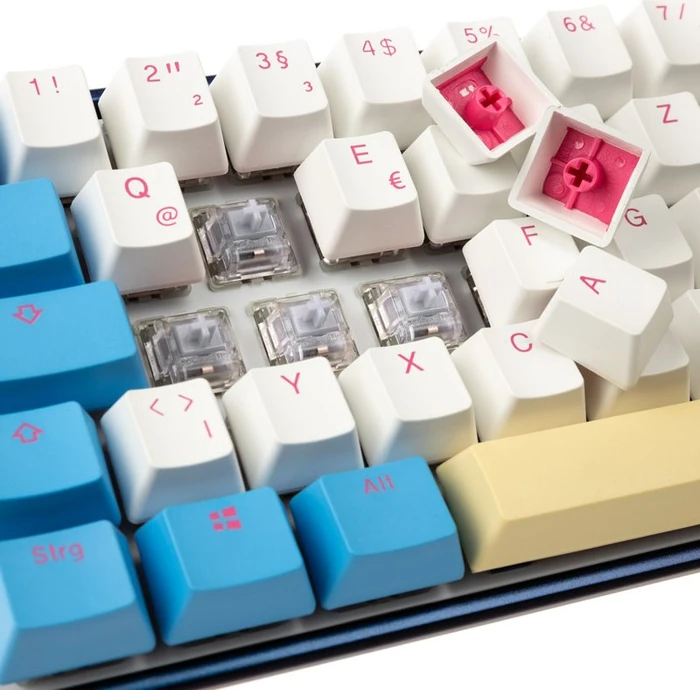 Ducky Mecha SF Limited Dawn Edition PBT, LEDs RGB, MX SPEED RGB Silver, USB, DE