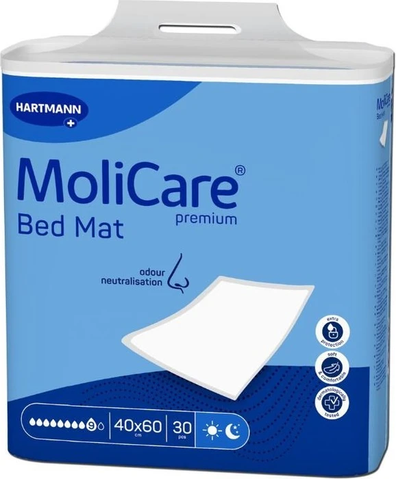Hartmann MoliCare Premium Bed Mat 9 Tropfen Bettschutzeinlage, 40x60cm, 90 Stück