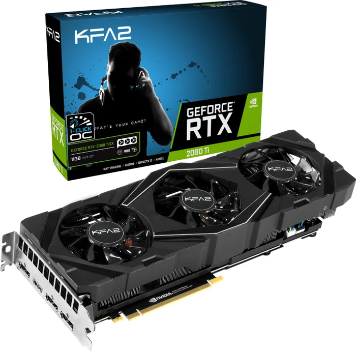 KFA2 GeForce RTX 2080 Ti EX (1-Click OC), 11GB GDDR6, HDMI, 3x DP