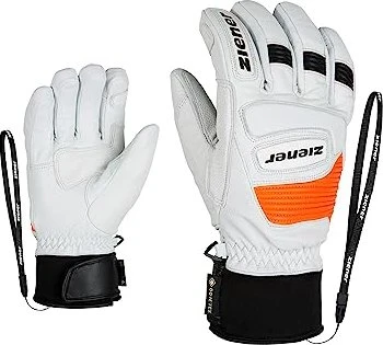 Ziener Guard-Z GTX + Gore Grip PR Skihandschuhe weiß