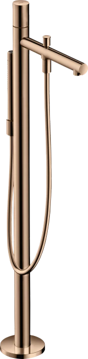 Hansgrohe AXOR Uno Einhebel-Wannenmischer bodenstehend mit Zerogriff polished red gold