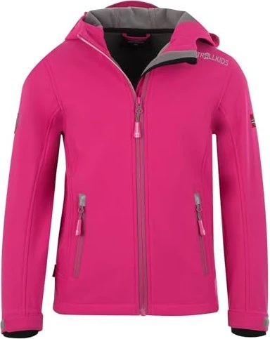 Trollkids Girls Trollfjord Funktionsjacke bright pink (Junior)