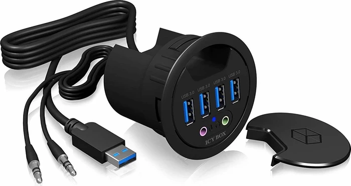 RaidSonic Icy Box IB-HUB1403A Einbau USB-Hub, 4x USB-A 3.0, USB-A 3.0 [Stecker]