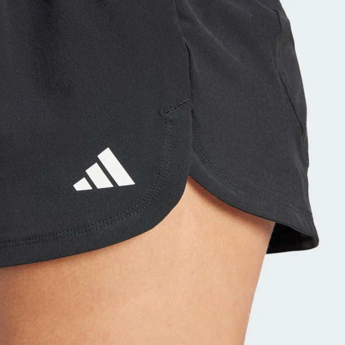 adidas Pacer Woven Stretch Training Umstandsmode Trainingshose kurz schwarz/weiß (Damen)