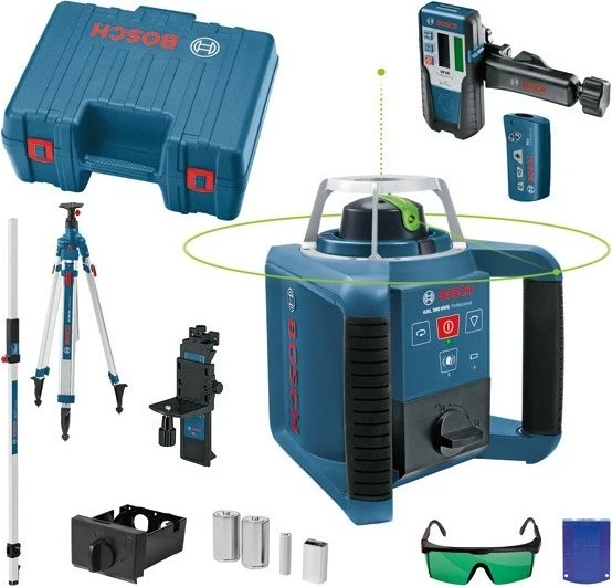 Bosch Professional GRL 300HVG Batterie-Rotationslaser inkl. Koffer + Zubehör