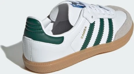 adidas Samba OG cloud white/collegiate green/gum (Junior)