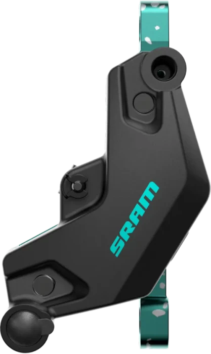 SRAM Motive Ultimate Expert Kit VR+HR Scheibenbremsenset black/teal splatter