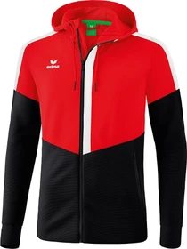Erima Squad mit Kapuze Trainingsjacke rot/schwarz/weiß (Herren)