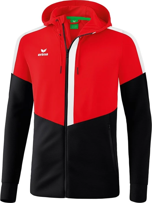 Erima Squad mit Kapuze Trainingsjacke rot/schwarz/weiß (Herren)