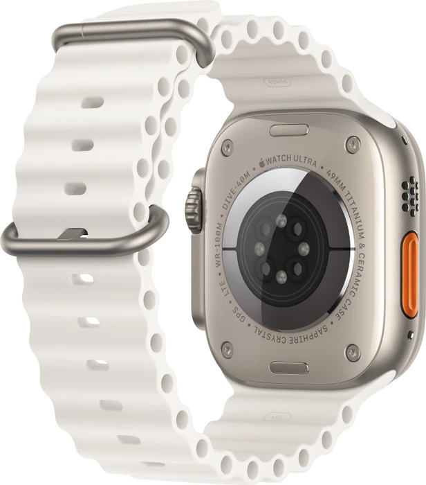 Apple Ocean Armband Verlängerung für Apple Watch Ultra 49mm weiß
