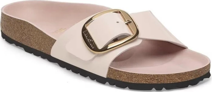 Birkenstock Madrid Big Buckle Naturleder Lack high shine light rose (Damen)