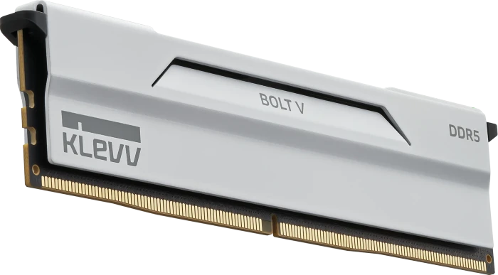 Klevv Bolt V Pure White UDIMM 32GB Kit, DDR5-6000, CL28-36-36-76